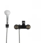 Смеситель для ванны Mixxus Oregon 009 (перекл. кнопкой) черный (MX0008)