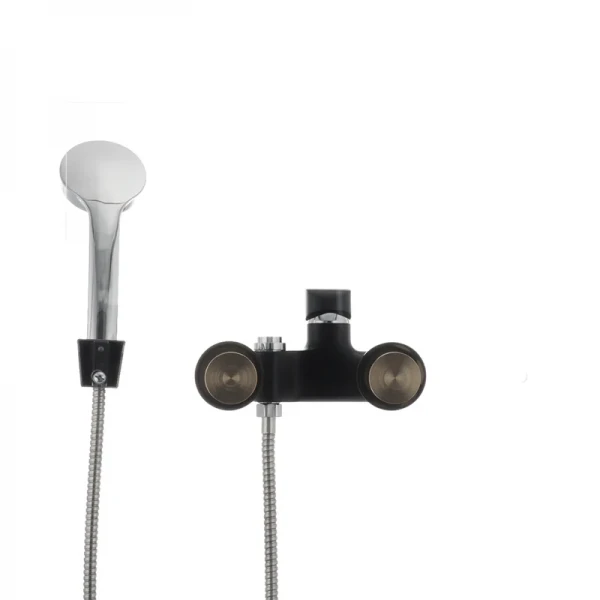 Смеситель для ванны Mixxus Oregon 009 (перекл. кнопкой) черный (MX0008)