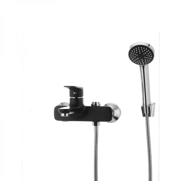 Смеситель для ванны Mixxus Oregon 009 (перекл. кнопкой) черный (MX0008)