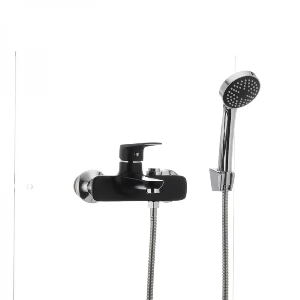 Смеситель для ванны Mixxus Oregon 009 (перекл. кнопкой) черный (MX0008)