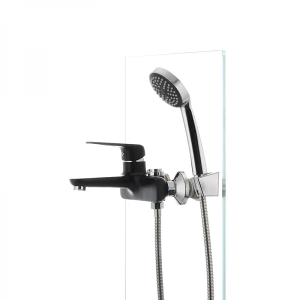 Смеситель для ванны Mixxus Oregon 009 (перекл. кнопкой) черный (MX0008)