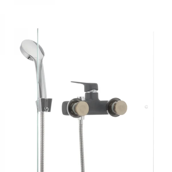 Смеситель для ванны Mixxus Oregon 009 (перекл. кнопкой) черный (MX0008)