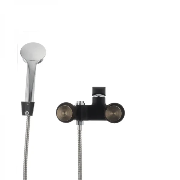 Смеситель для ванны Mixxus Oregon 009 (перекл. кнопкой) черный (MX0008)