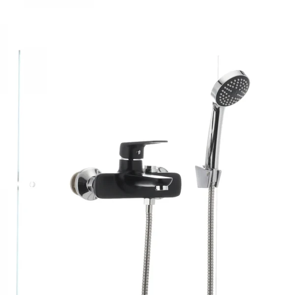 Смеситель для ванны Mixxus Oregon 009 (перекл. кнопкой) черный (MX0008)