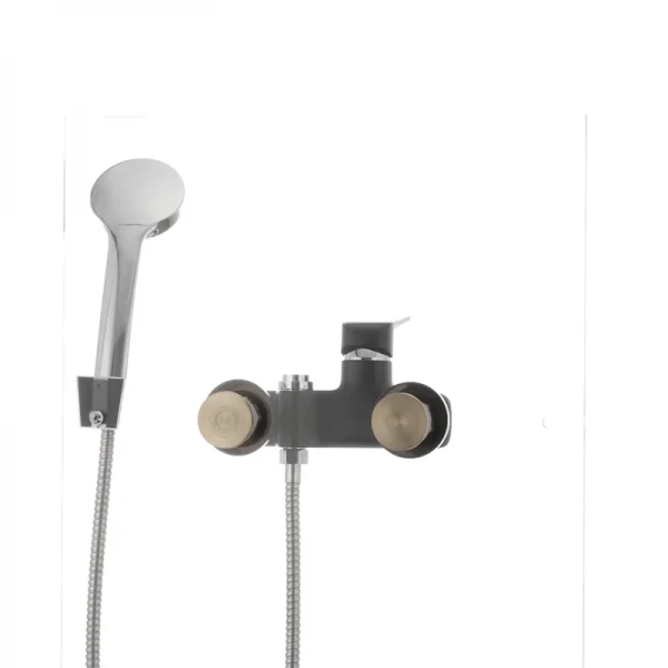 Смеситель для ванны Mixxus Oregon 009 (перекл. кнопкой) черный (MX0008)