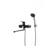 Смеситель для ванны Mixxus Nevada 006 (перекл. кнопкой) черный (MX0017)