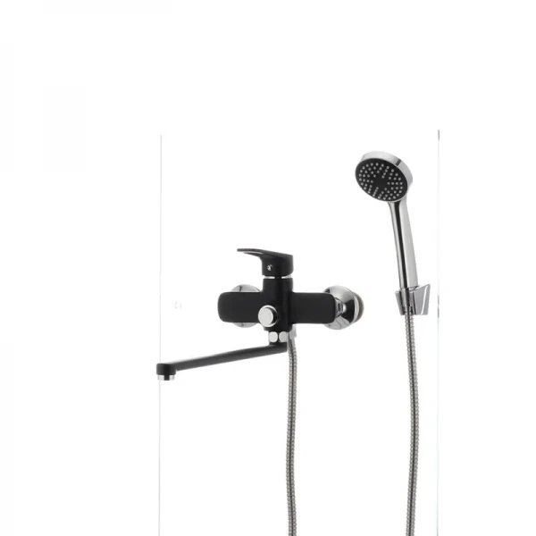 Смеситель для ванны Mixxus Nevada 006 (перекл. кнопкой) черный (MX0017)