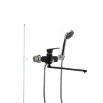 Смеситель для ванны Mixxus Nevada 006 (перекл. кнопкой) черный (MX0017)