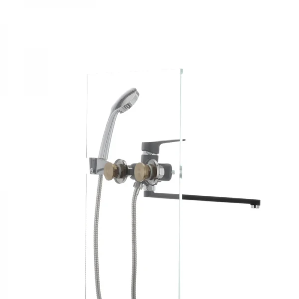 Смеситель для ванны Mixxus Nevada 006 (перекл. кнопкой) черный (MX0017)