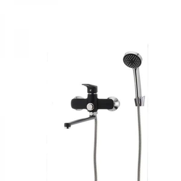 Смеситель для ванны Mixxus Nevada 006 (перекл. кнопкой) черный (MX0017)