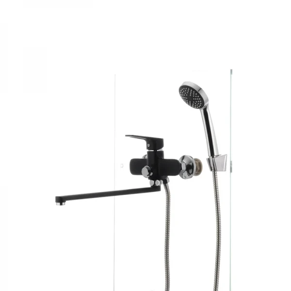 Смеситель для ванны Mixxus Nevada 006 (перекл. кнопкой) черный (MX0017)