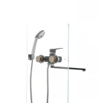 Смеситель для ванны Mixxus Nevada 006 (перекл. кнопкой) черный (MX0017)