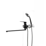 Смеситель для ванны Mixxus Nevada 006 (перекл. кнопкой) черный (MX0017)