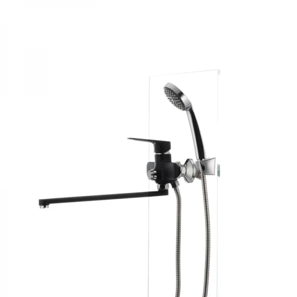 Смеситель для ванны Mixxus Nevada 006 (перекл. кнопкой) черный (MX0017)