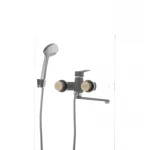 Смеситель для ванны Mixxus Nevada 006 (перекл. кнопкой) черный (MX0017)