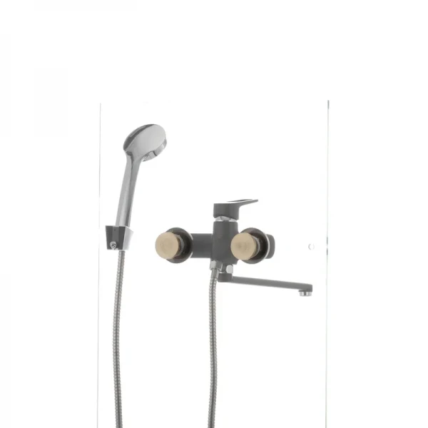 Смеситель для ванны Mixxus Nevada 006 (перекл. кнопкой) черный (MX0017)