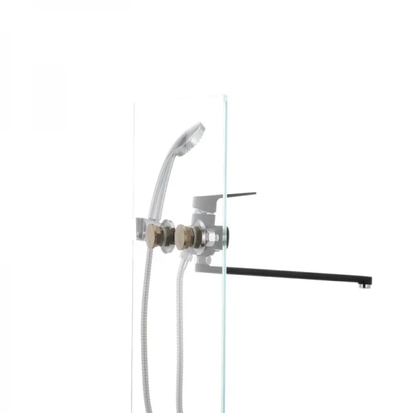 Смеситель для ванны Mixxus Nevada 006 (перекл. кнопкой) черный (MX0017)