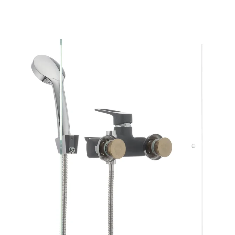 Смеситель для ванны Mixxus Nevada 009 (перекл. кнопкой) черный (MX0018)