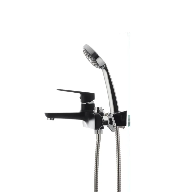 Смеситель для ванны Mixxus Nevada 009 (перекл. кнопкой) черный (MX0018)