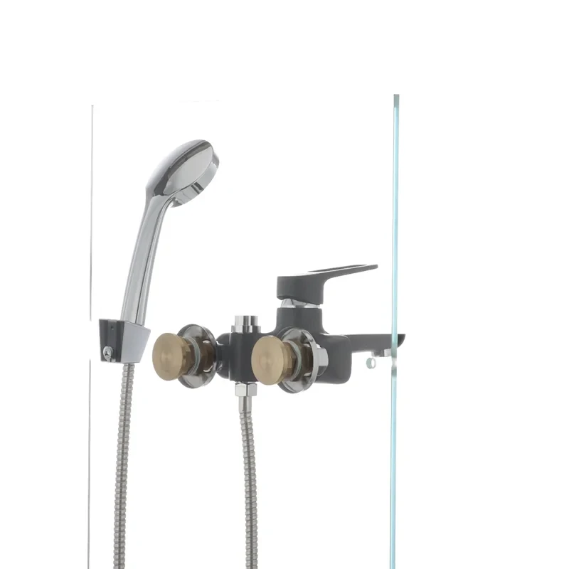 Смеситель для ванны Mixxus Nevada 009 (перекл. кнопкой) черный (MX0018)