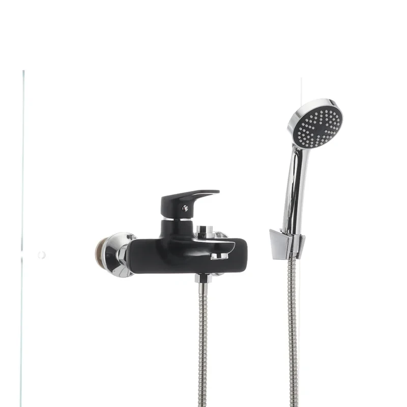 Смеситель для ванны Mixxus Nevada 009 (перекл. кнопкой) черный (MX0018)