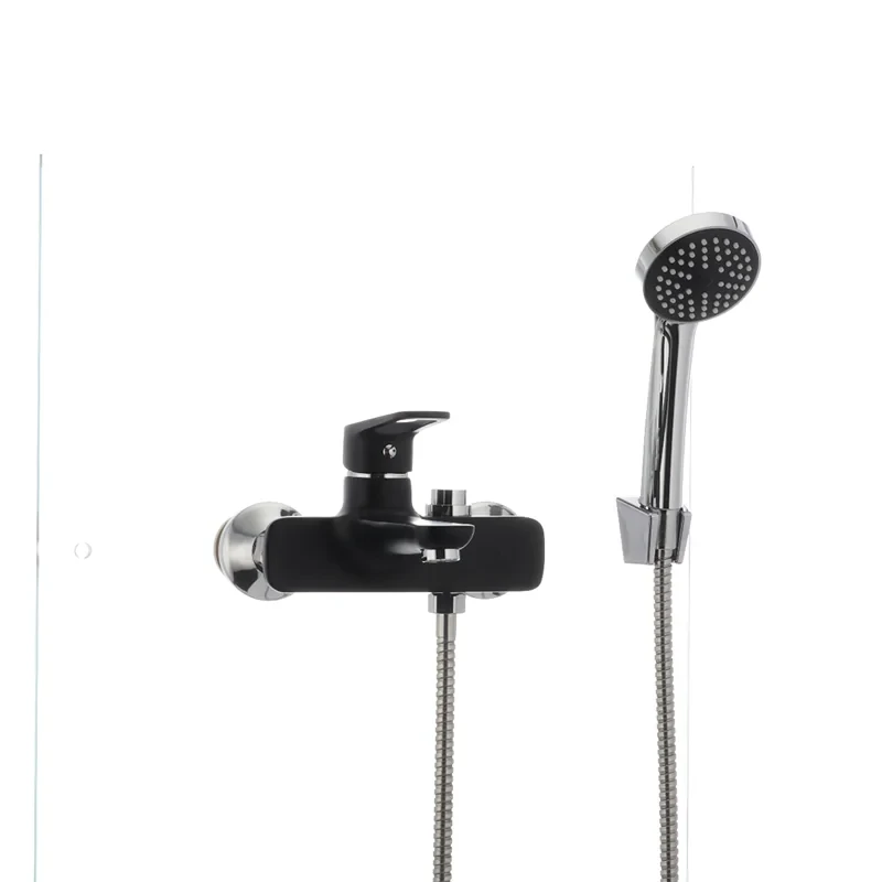 Смеситель для ванны Mixxus Nevada 009 (перекл. кнопкой) черный (MX0018)