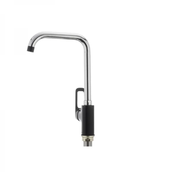 Смеситель для кухни MIXXUS Nevada 014-G черный матовый с высоким поворотным изливом (MX0019)