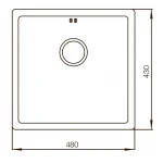 Мойка Mixxus MX4843-220x1.0-Satin (MX0556)