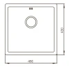 Мойка Mixxus MX4843-220x1.0-PVD-Gold (MX0559)