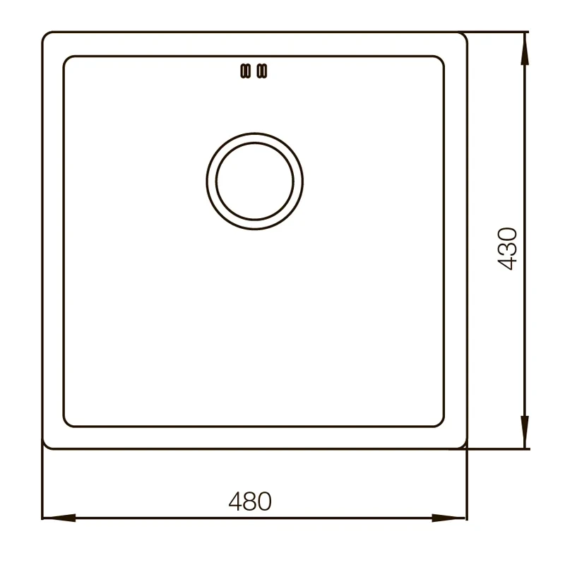 Мойка Mixxus MX4843-220x1.0-PVD-Gold (MX0559)