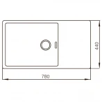Мойка Mixxus MX7844-200x1.2-Satin (MX0560)