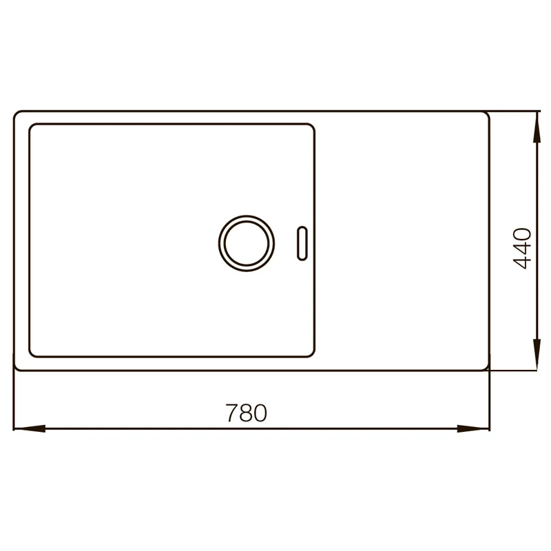 Мойка Mixxus MX7844-200x1.2-PVD-Bronze (MX0562)