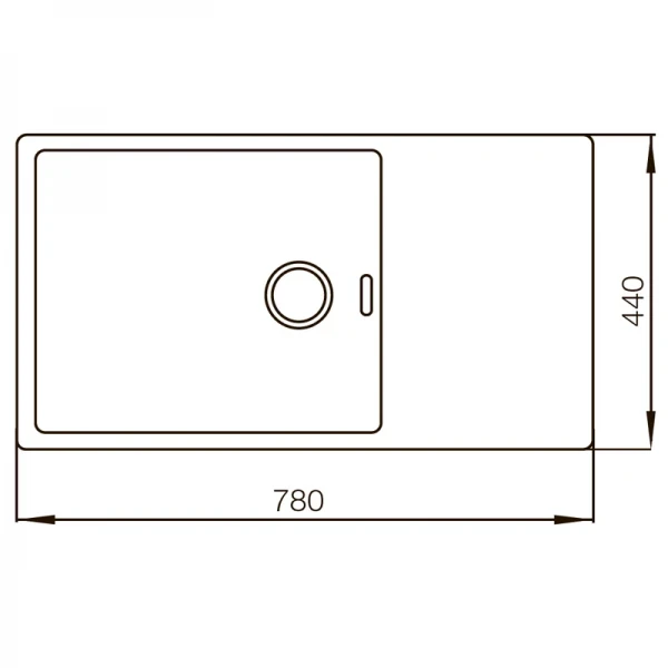 Мойка Mixxus MX7844-200-x1.2-PVD-Gold (MX0563)