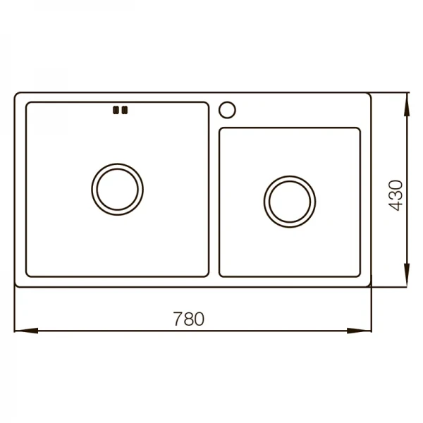 Мийка Mixxus MX7843-220x1.0-PVD-Black (MX0565)