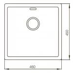 Мийка Mixxus MX (304) 4645-200x1.2-Handmade (MX0570)