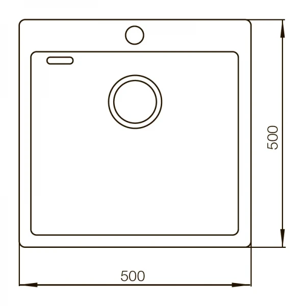 Мойка Mixxus Черная MX5050-200x1.0-PVD (MX0578)