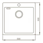 Мийка Mixxus Бронзова MX5050-200x1.0-PVD (MX0579)