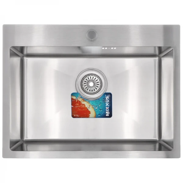 Набор Mixxus SET-6045-200x1.0-Satin (мойка+смеситель+диспенсер+сушка для посуды) (MX0584)