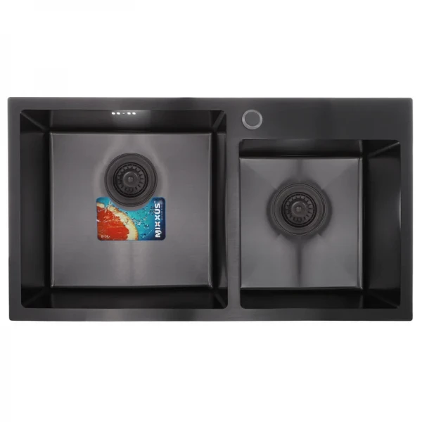 Набор Mixxus SET-7843D-220x1.0-PVD (мойка+смеситель+диспенсер) (MX0585)