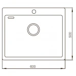 Мойка кухонная Mixxus MX6050-200x1.0 (Satin) (MX0660)