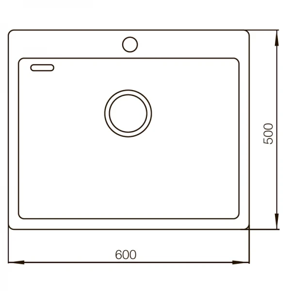 Мойка кухонная Mixxus MX6050-200x1.0 (Satin) (MX0660)
