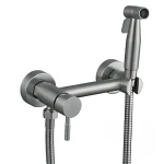 Змішувач настінний з гігієнічним душем Mixxus SUS-222 з нержавіючої сталі SUS304 (MX0679)