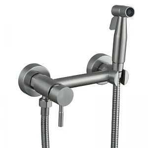 Смеситель настенный с гигиеническим душем Mixxus SUS-222 из нержавеющей стали SUS304 (MX0679) Смеситель настенный с гигиеническим душем Mixxus SUS-222 из нержавеющей стали SUS304 (MX0679)