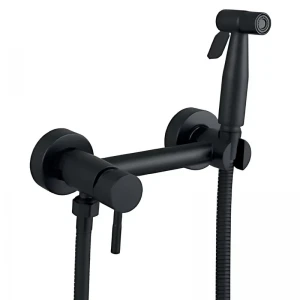 Настенный смеситель с гигиеническим душем Mixxus SUS-222 BLACK из нержавеющей стали (MX0680) Настенный смеситель с гигиеническим душем Mixxus SUS-222 BLACK из нержавеющей стали (MX0680)