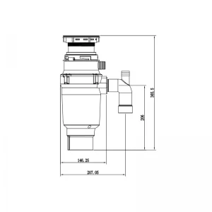 Подрібнювач харчових відходів Mixxus GD-01-0,5 (390Вт) (MX1568)