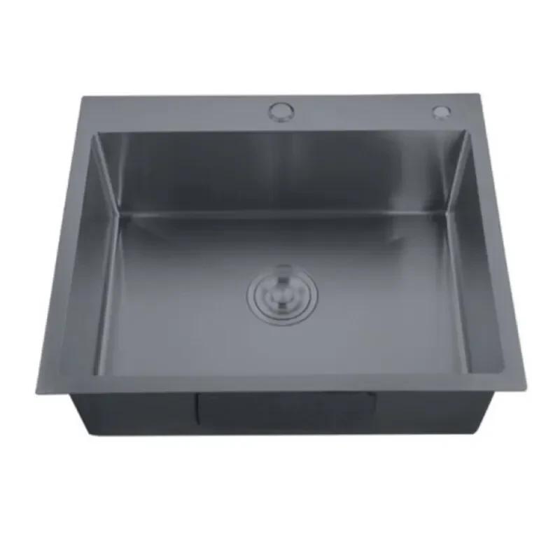 Мийка Zerix ZH5050-215 Nano-Black (3.0/0.8) з нержавіючої сталі (MX1582)