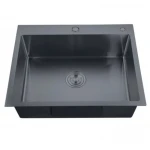 Мийка Zerix ZH5843-215 Nano-Black (3.0/0.8) з нержавіючої сталі (MX1584)