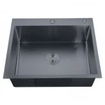 Мийка з нерж. сталі ZERIX ZH6050-215 NANO-BLACK (3.0/0.8) (MX1586)