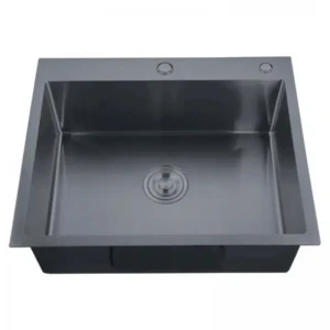 Мойка из нерж. стали ZERIX ZH6050-215 NANO-BLACK (3.0/0.8) (MX1586)