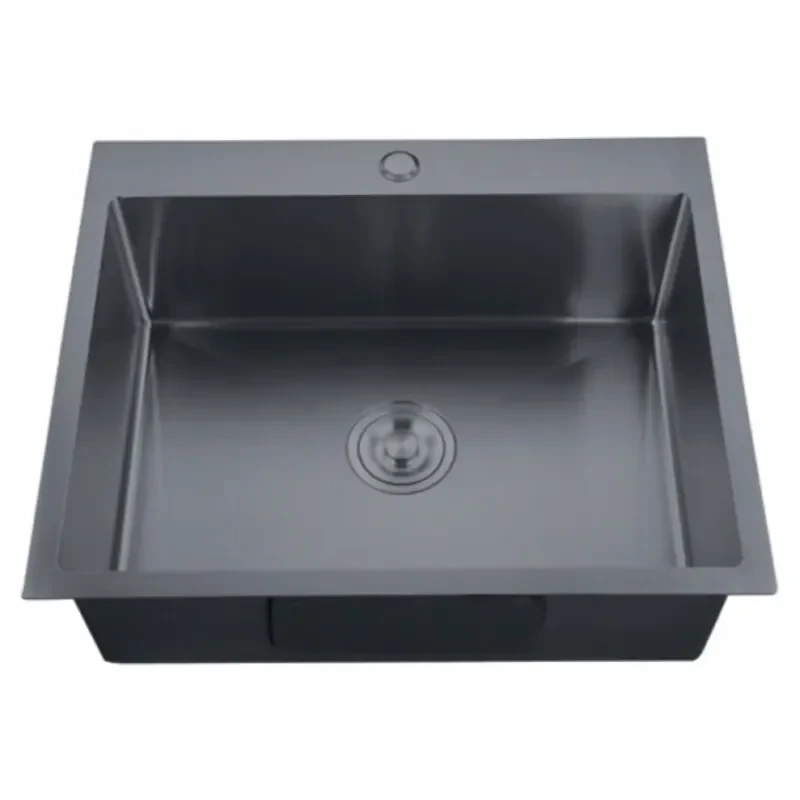 Мийка з нерж. сталі ZERIX ZH6050-215 NANO-BLACK (3.0/0.8) (MX1586)